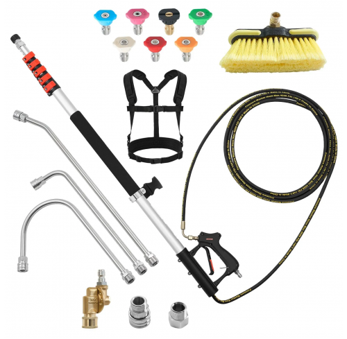 Teleskopinis aukšto slėgio plovyklos kotas VEVOR 7.62 m 